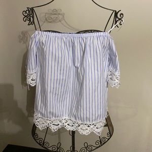 Brand New width tags off the shoulder blouse